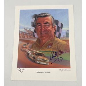 Bobby Allison Signed Print 8x10 by Cheryl Mann Hardin